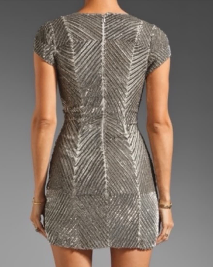 Parker Short Sleeve Mini Sequin Dress - Image 3