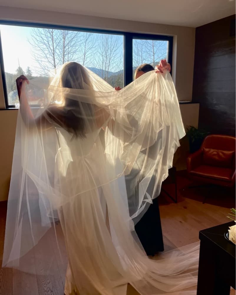Caterdral Veil With Blusher - Image 2