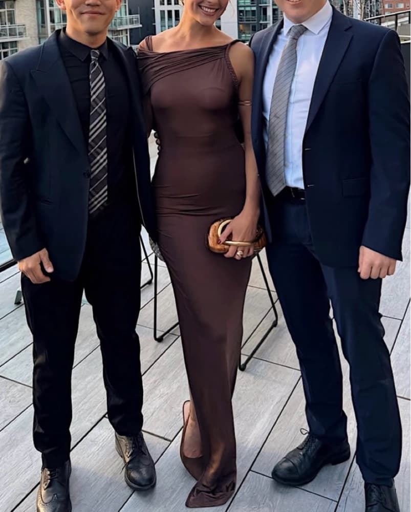 Lovers and Friends brown formal dress - Image 1
