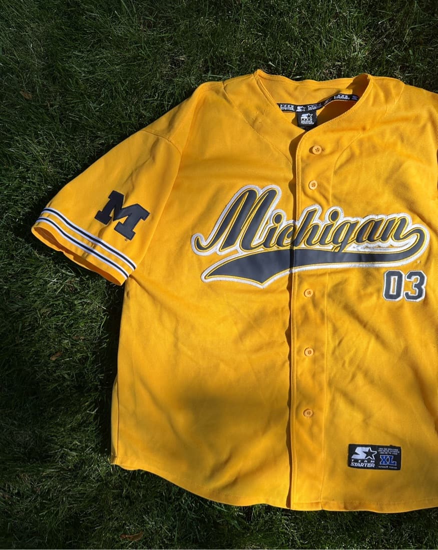 Michigan Vintage Baseball Jersey     - Image 2