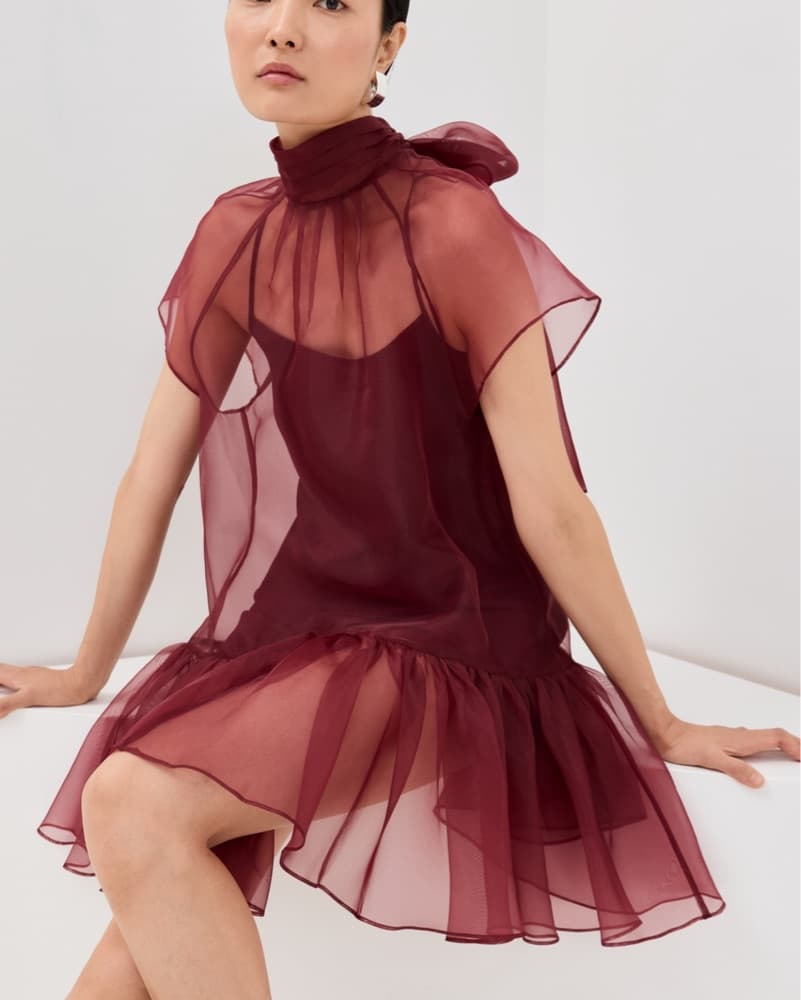 Simkhai Beaux Oxblood Dress - Image 1