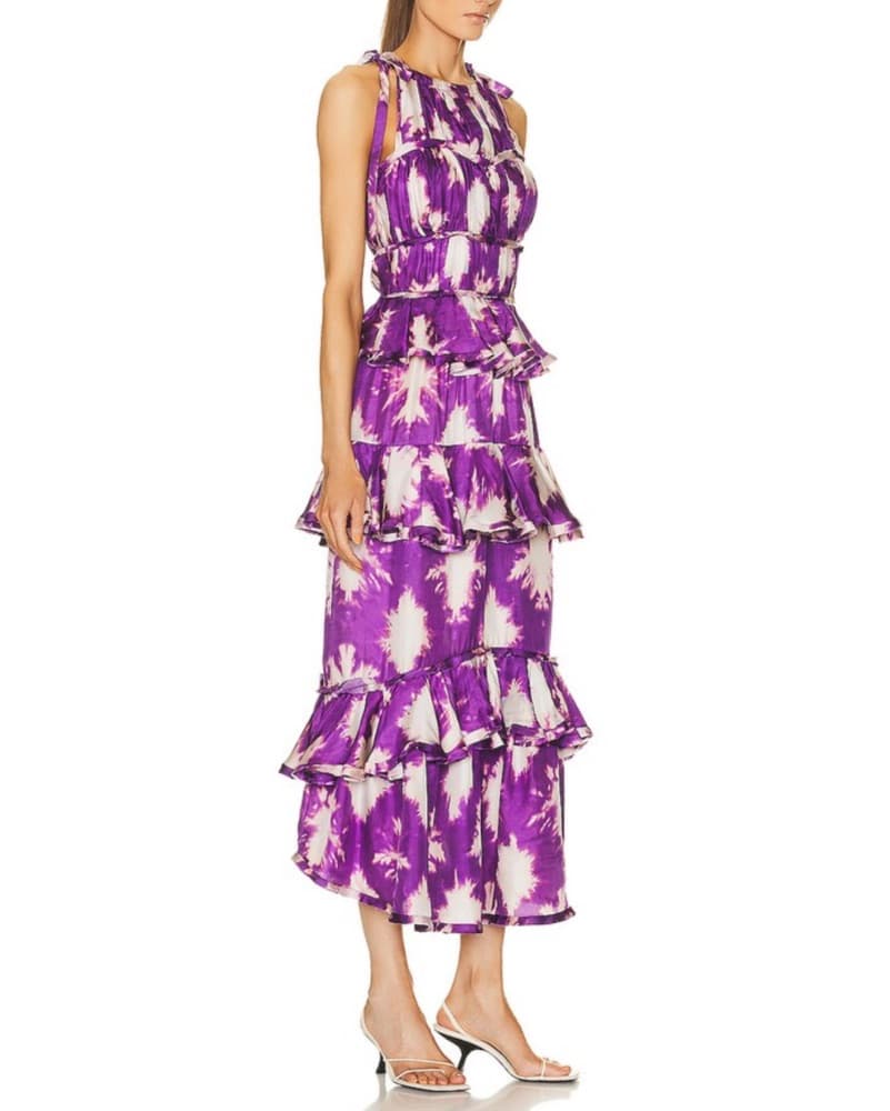 Ulla Johnson Serafina Gown Cassis Blur - Image 2