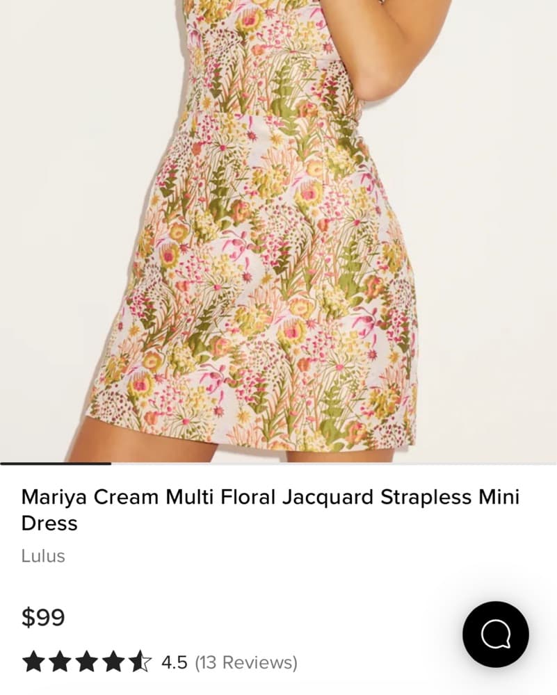 Lulus Multi Floral Strapless Mini Dress - Image 4