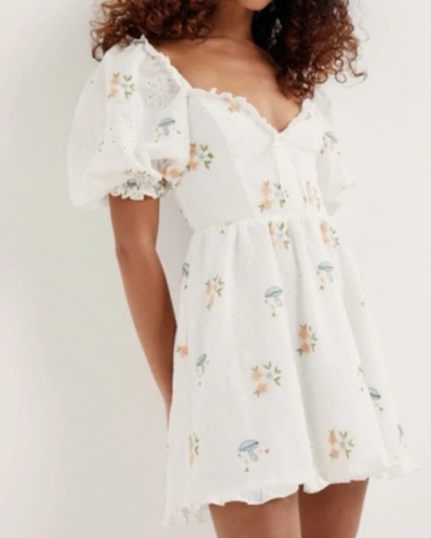 For Love And Lemons Puff Sleeve Eyelet - Image 2