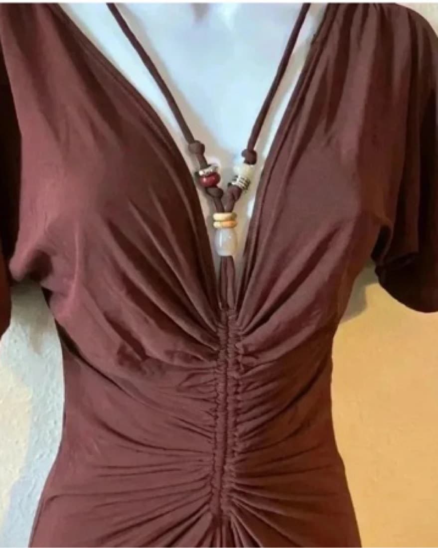 A.L.C Brown Maxi Dress - Image 3