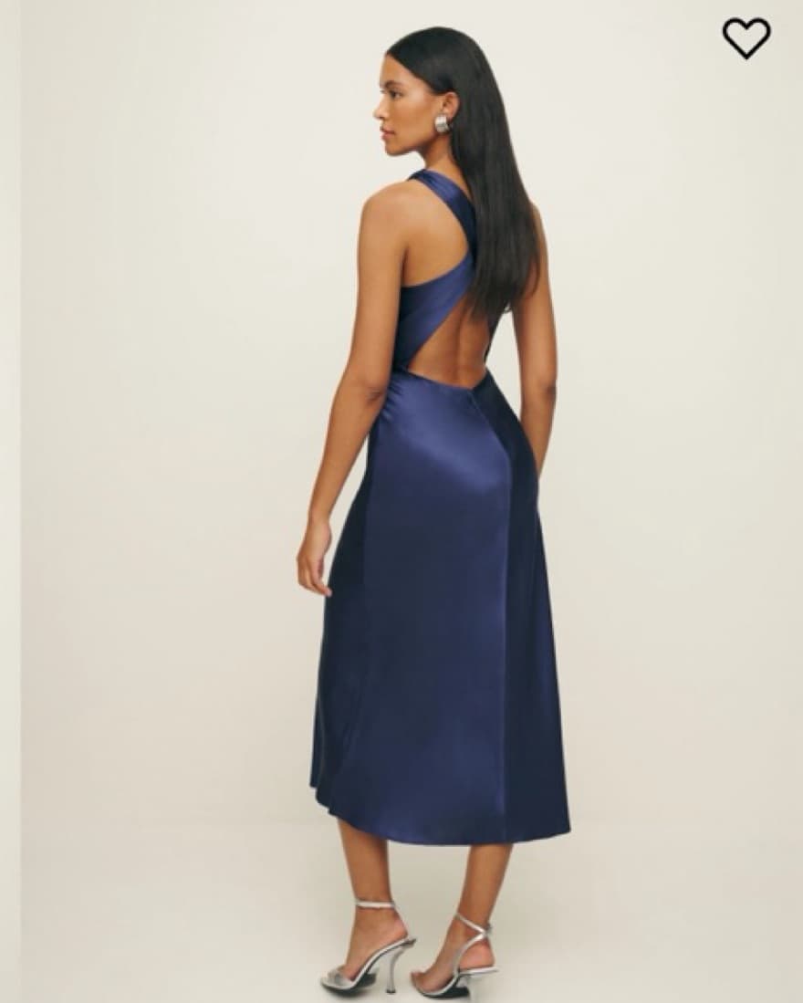Reformation Casette Silk Dress - Image 3