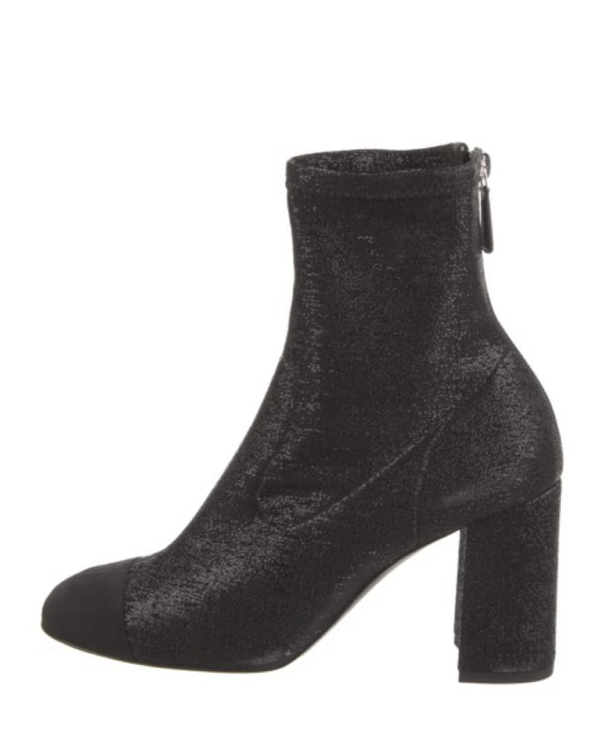 Chanel Metallic Sock Booties - Image 2
