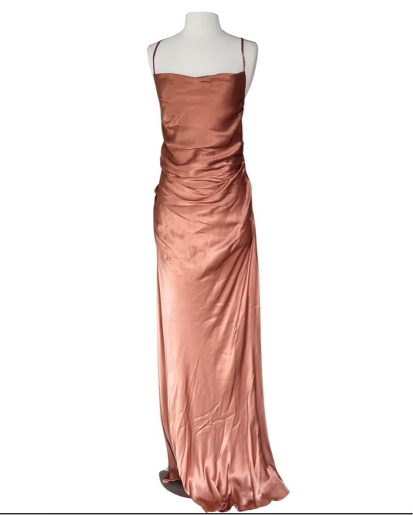 SHONA JOY LA LUNE RUCHED BACKLESS Dress - Image 1