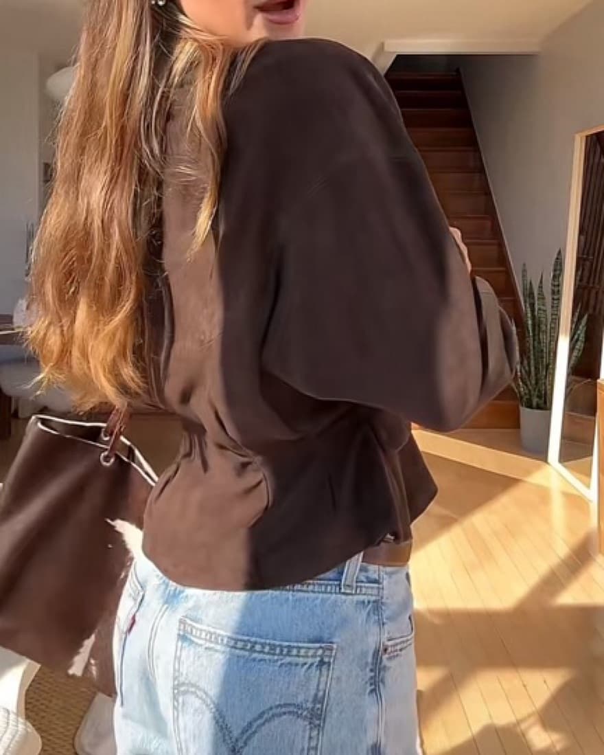 Zara Peplum Suede Limited Ed Jacket  - Image 2