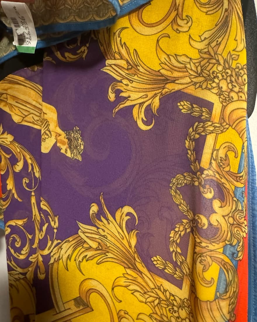 Versace baroque Wrap Skirt Triangle Top - Image 3