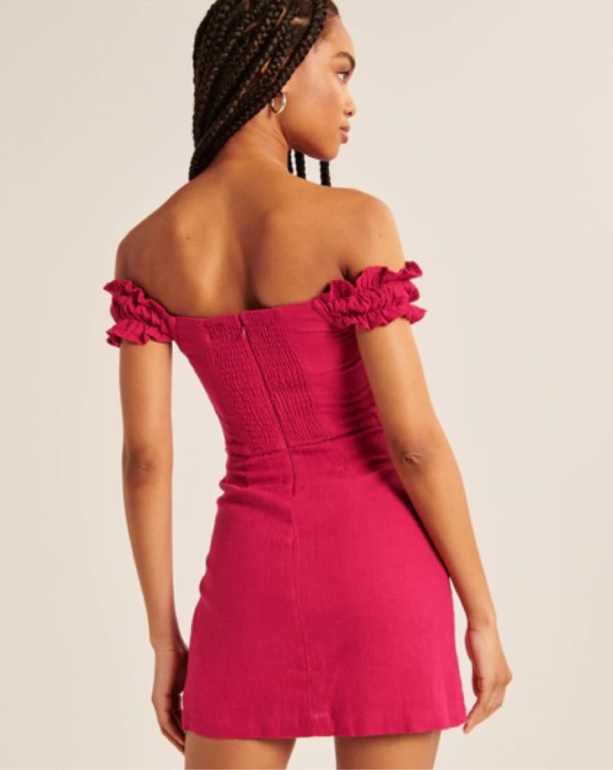 Off The Shoulder Mini Corset Dress - Image 4