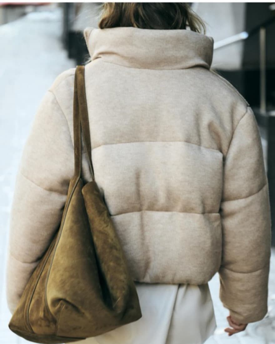 Knit Puffer Jacket - Image 1