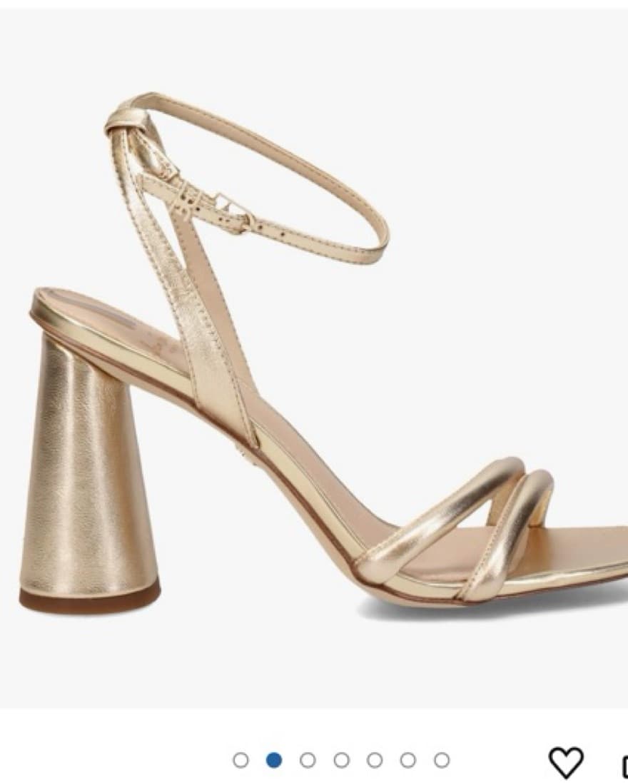Glamorous gold-toned strappy heels - Image 2