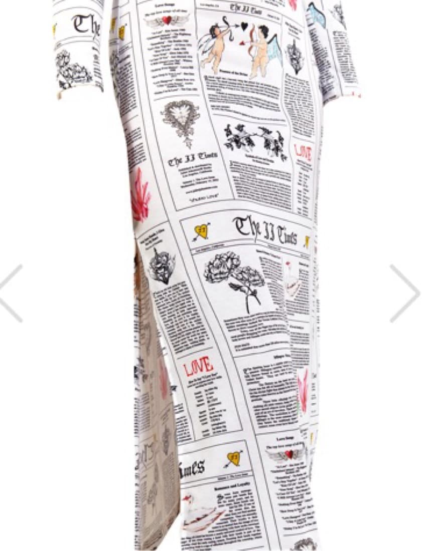 Juliet Johnstone Newspaper Dress - Image 3