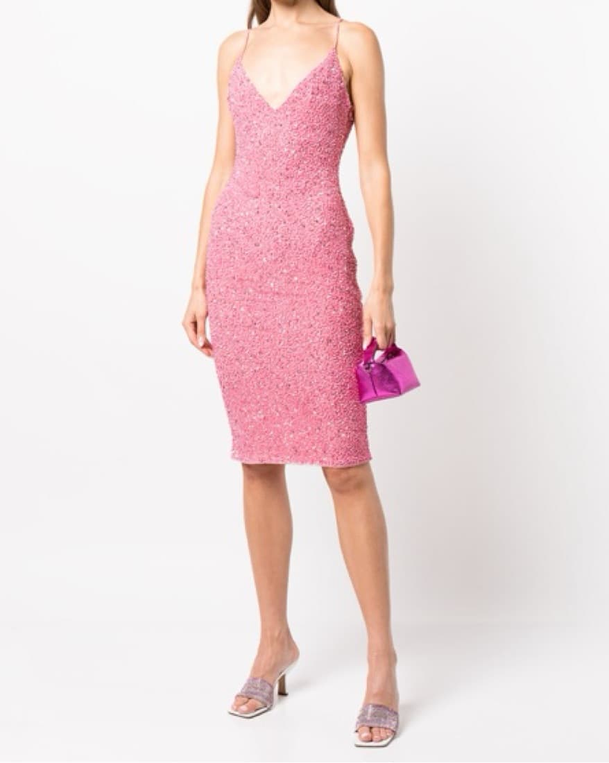 Retrofete Billie Sequin Dress Size Small - Image 4
