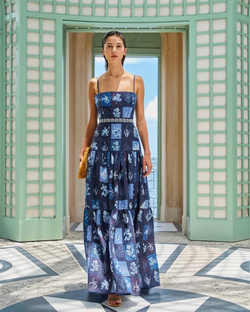 Agua Bendita Lima Linen Dress - Image 2