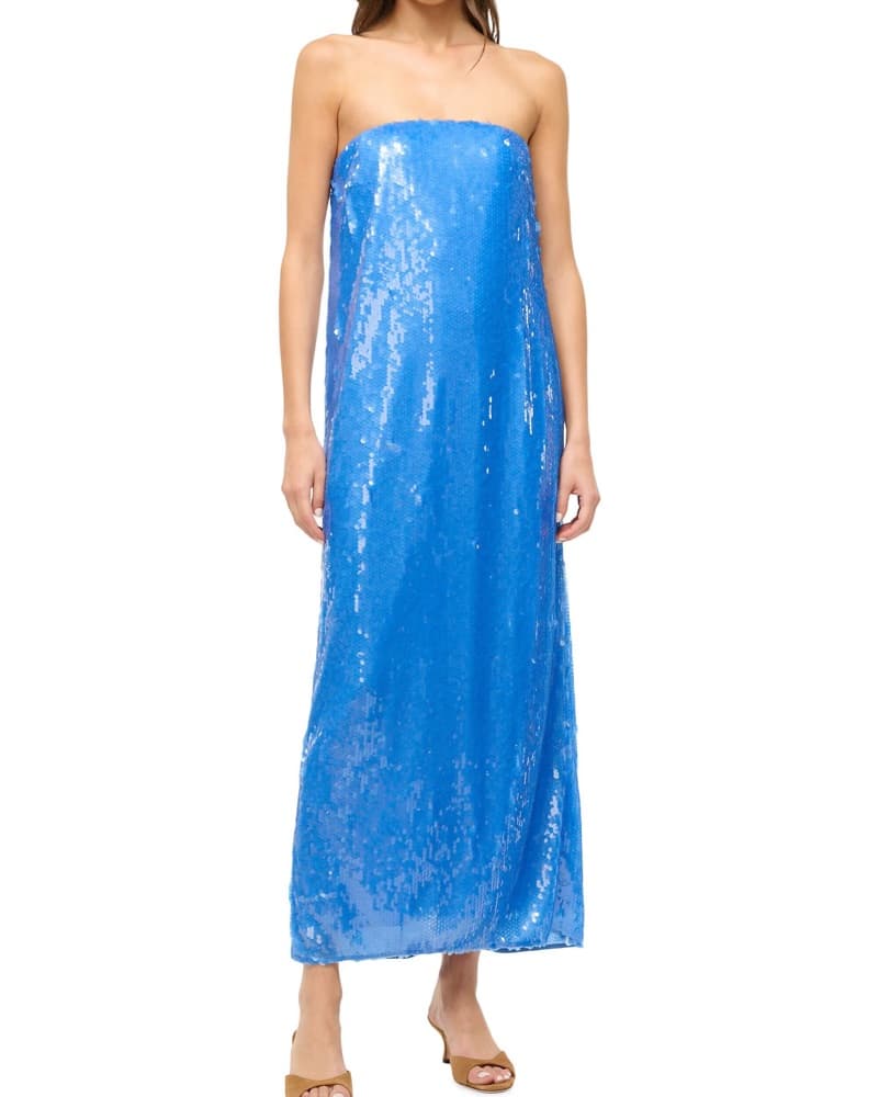 Sequin Blue Maxi Dress Staud  - Image 1