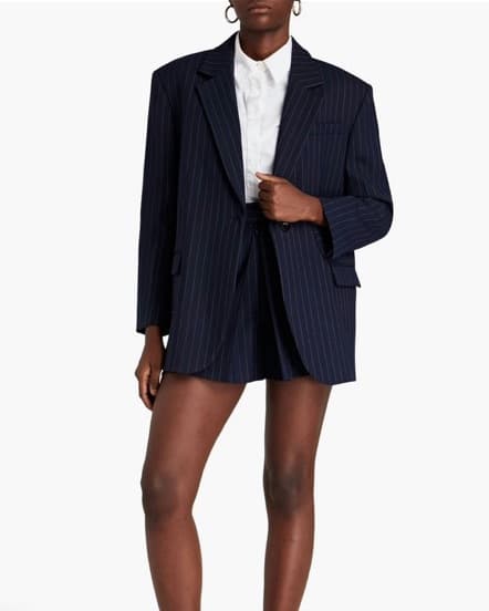 Sandro Pinstripe Shorts Suit - Image 1
