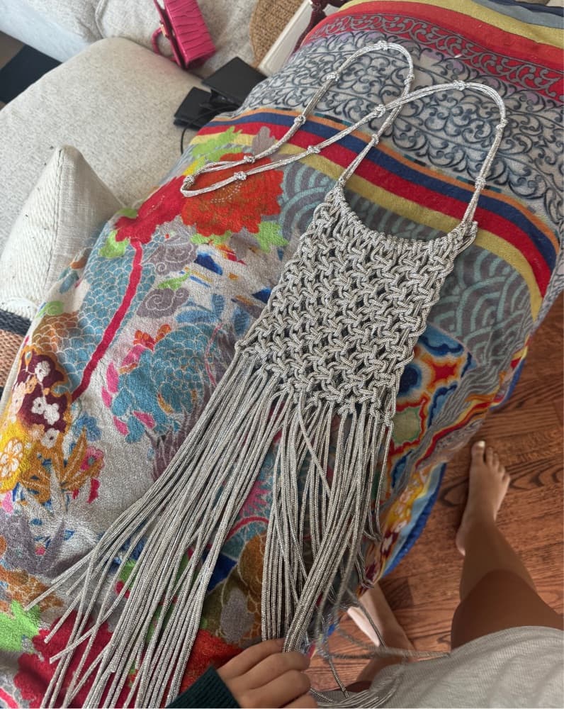 Silver Going Out Bag - Image 1