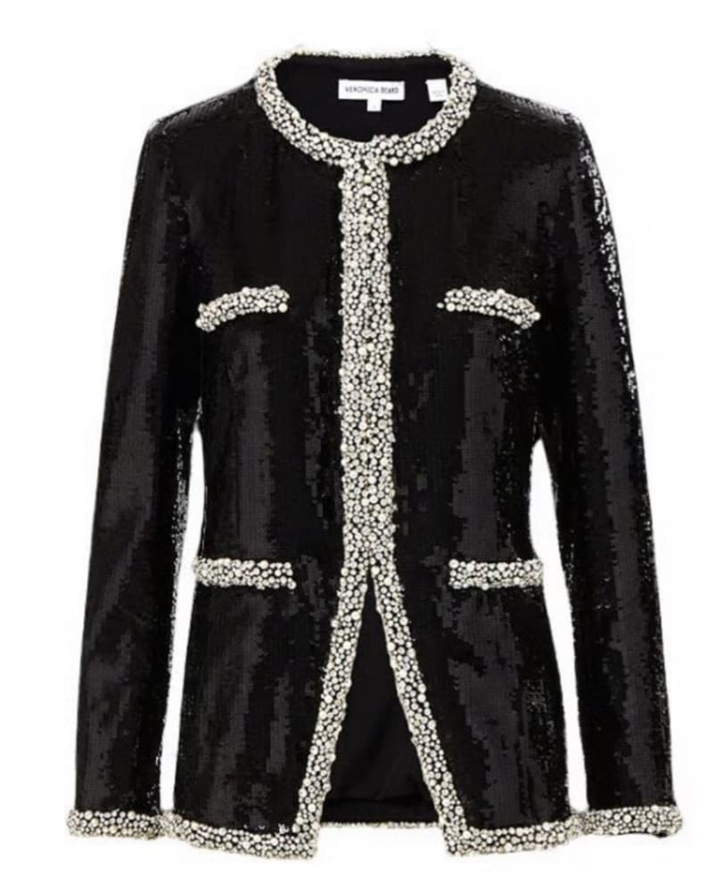 VB x Poppy Delevigne Sequin Jacket - Image 1