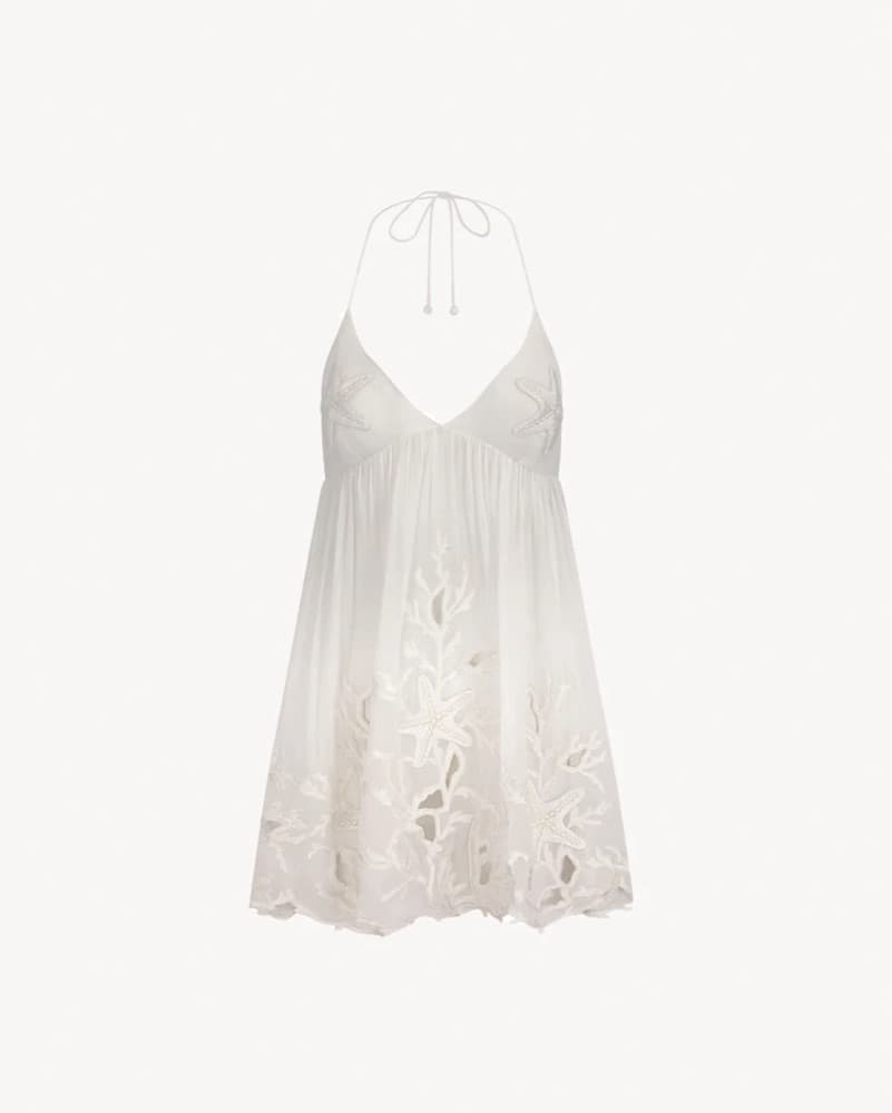White Sheer Halter Dress Starfish  - Image 2