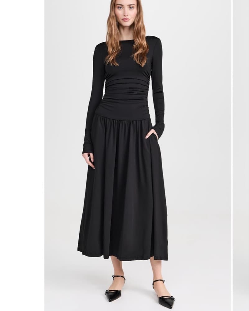 NIA Sera Midi Long Sleeve Dress  - Image 1
