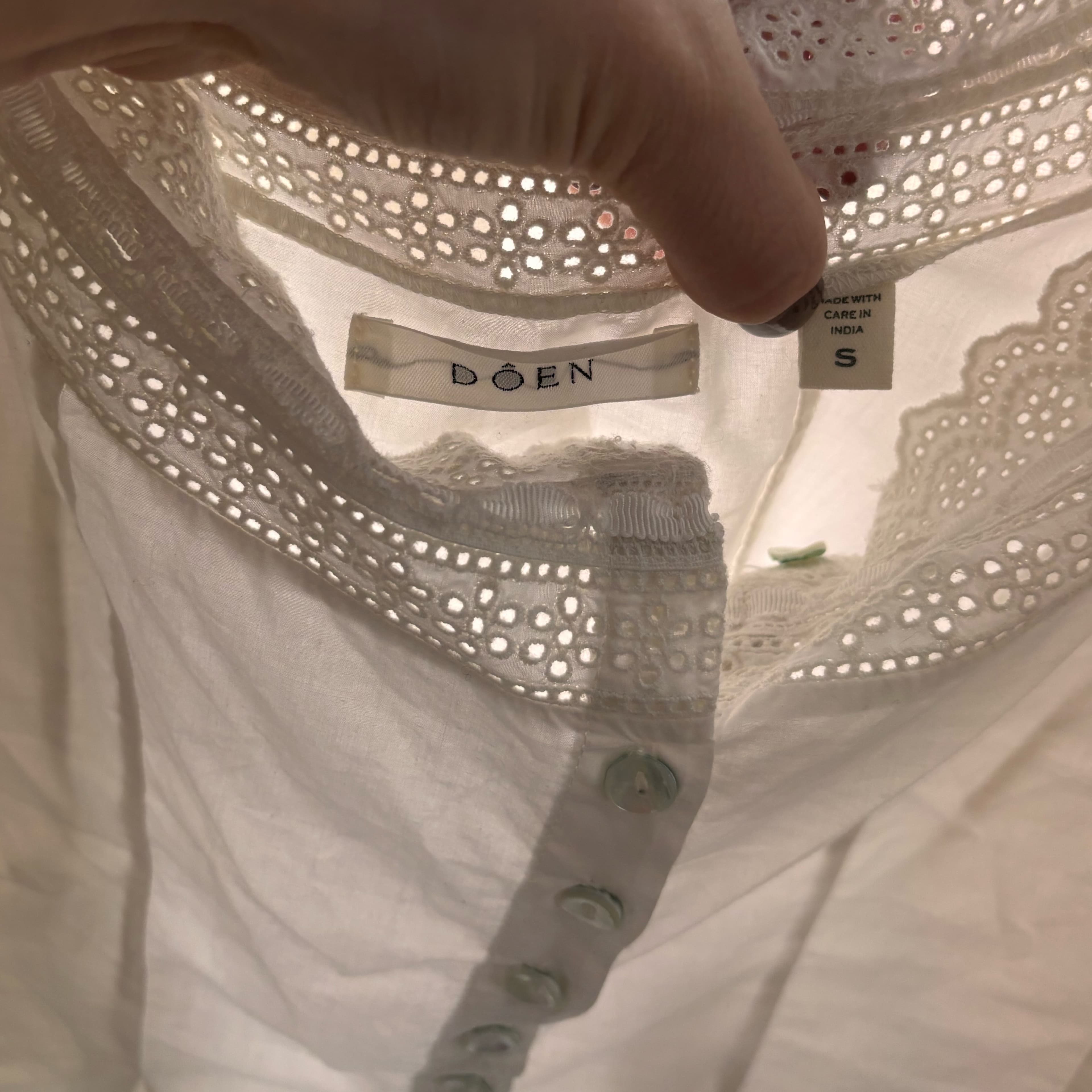 Doen white Linen Top - Image 3