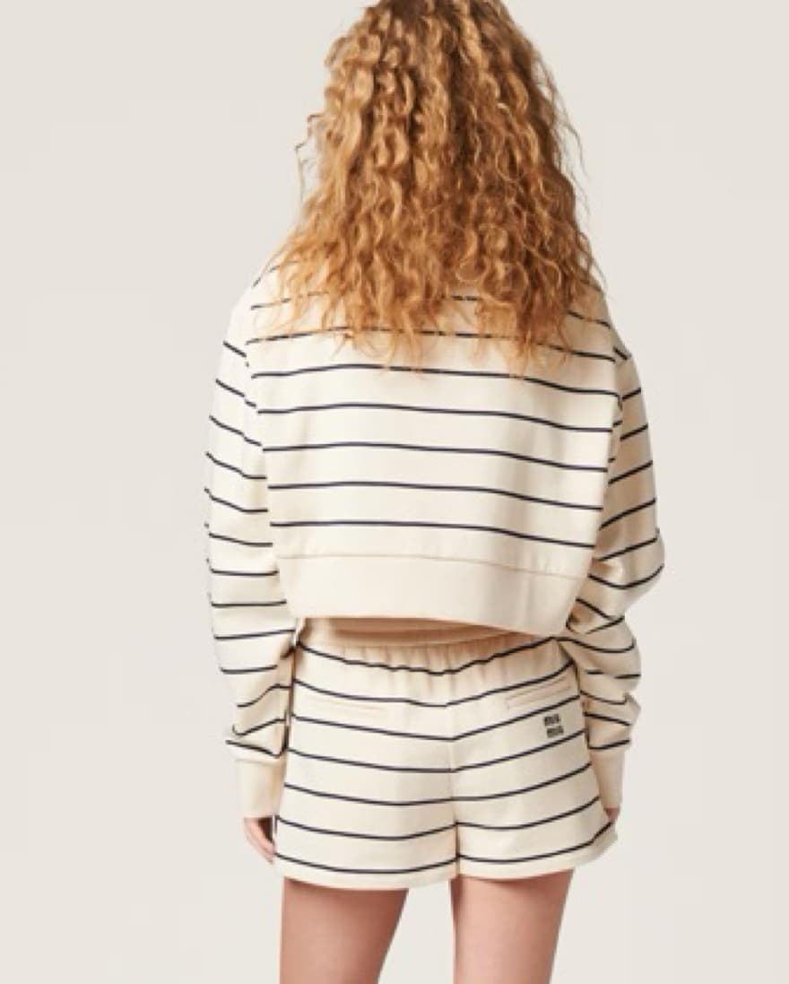 Miu Miu Cotton fleece polo shirt - Image 3