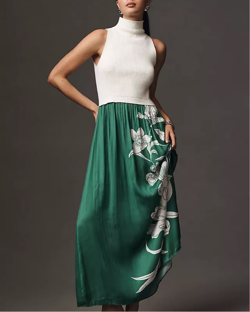 Anthropologie Thea Mock Sleeveless Dress - Image 1