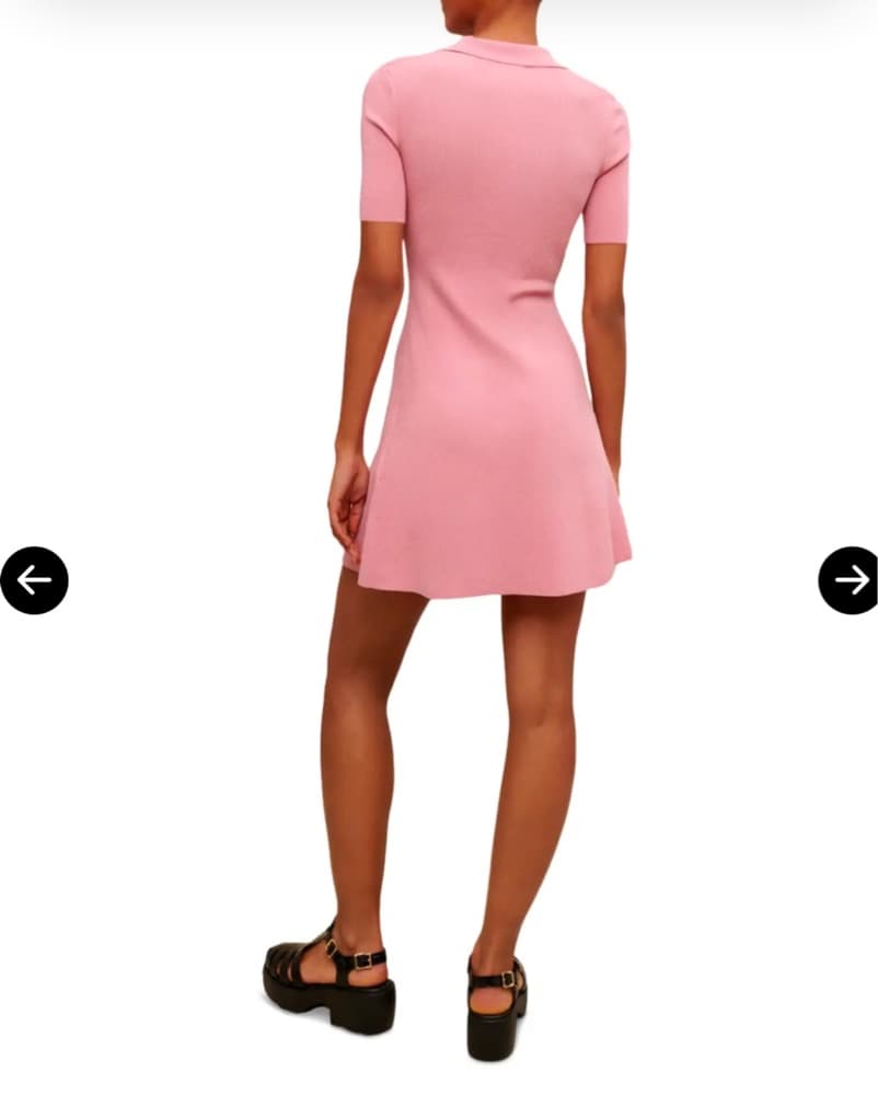 Maje Rolaine Knit Polo Mini Dress - Image 5
