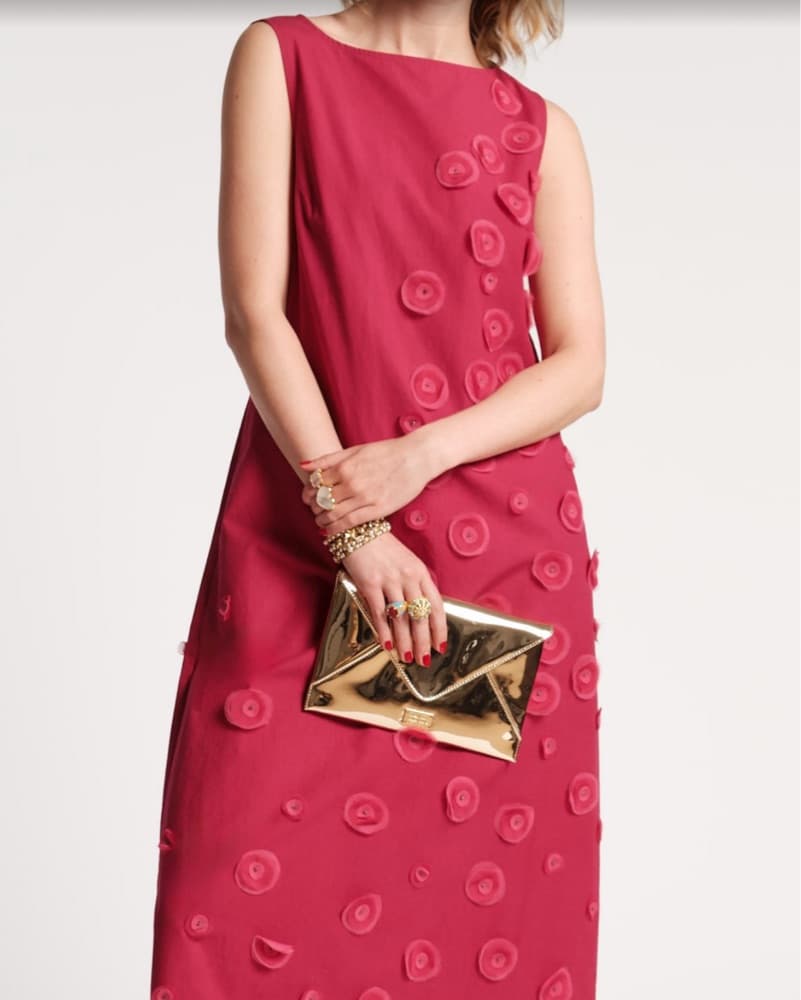Hot Pink Midi Dress - Image 2