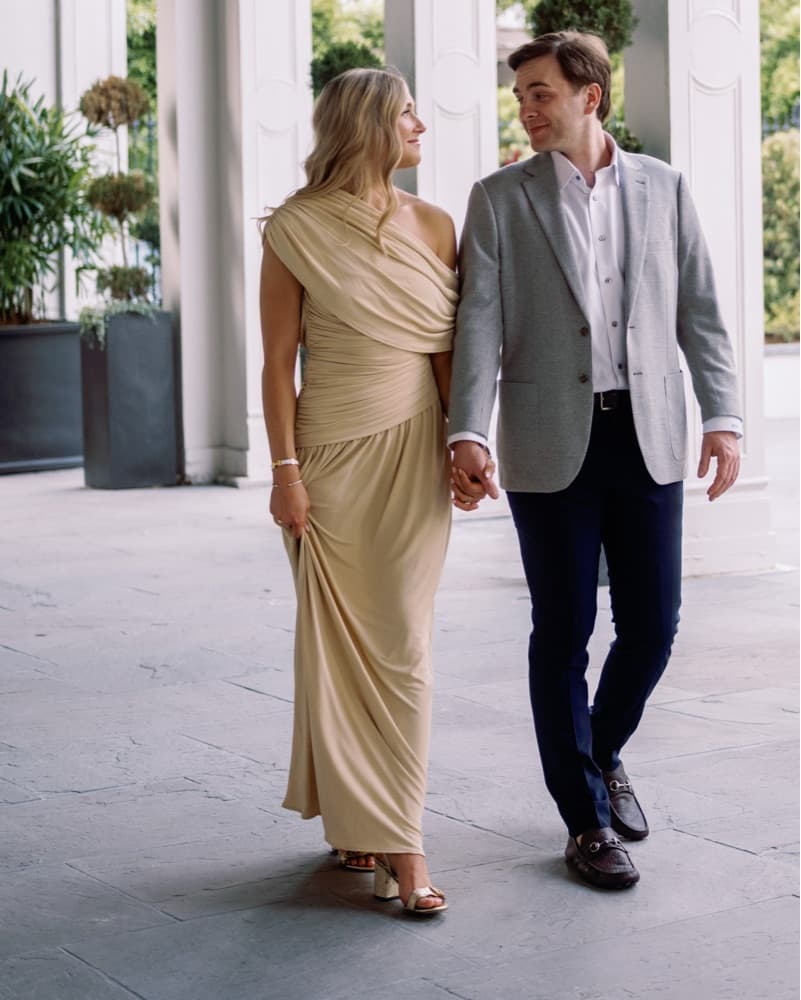 Elegant Butter Yellow Gown - Image 3