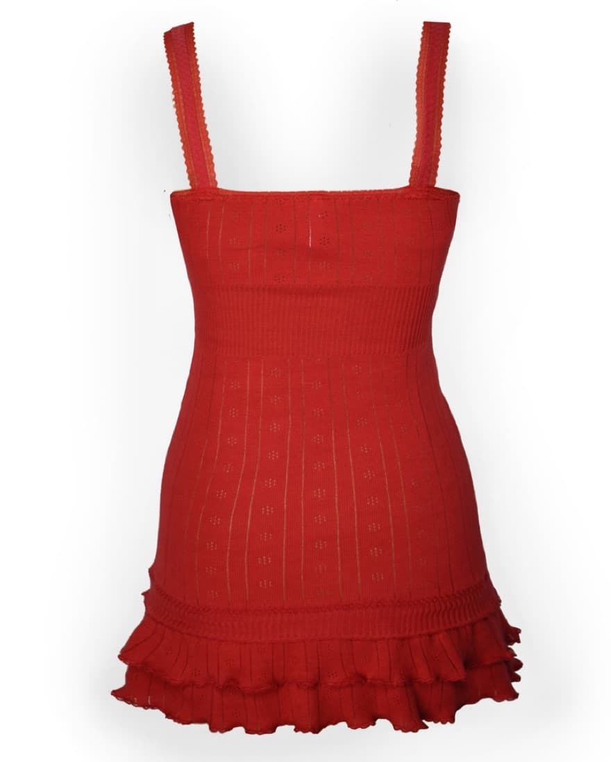 Pretties Venice Red Cha Cha Frilly Dress - Image 3