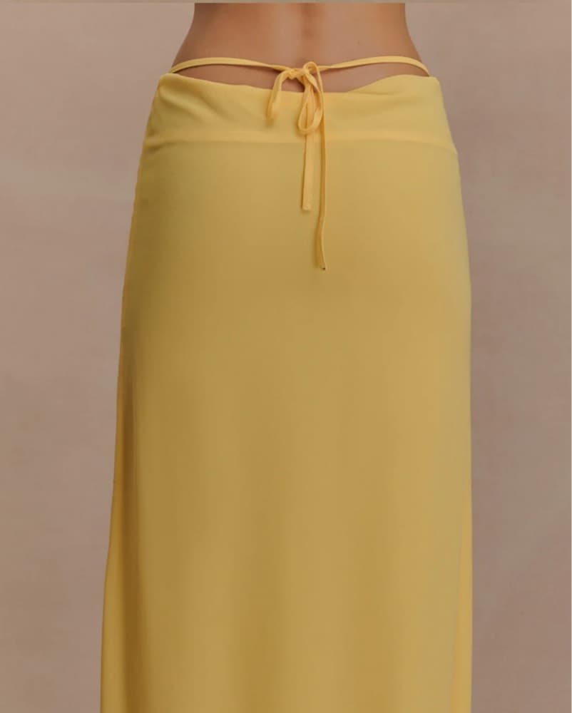 Kataline Chiffon Maxi Skirt Butterscotch - Image 4