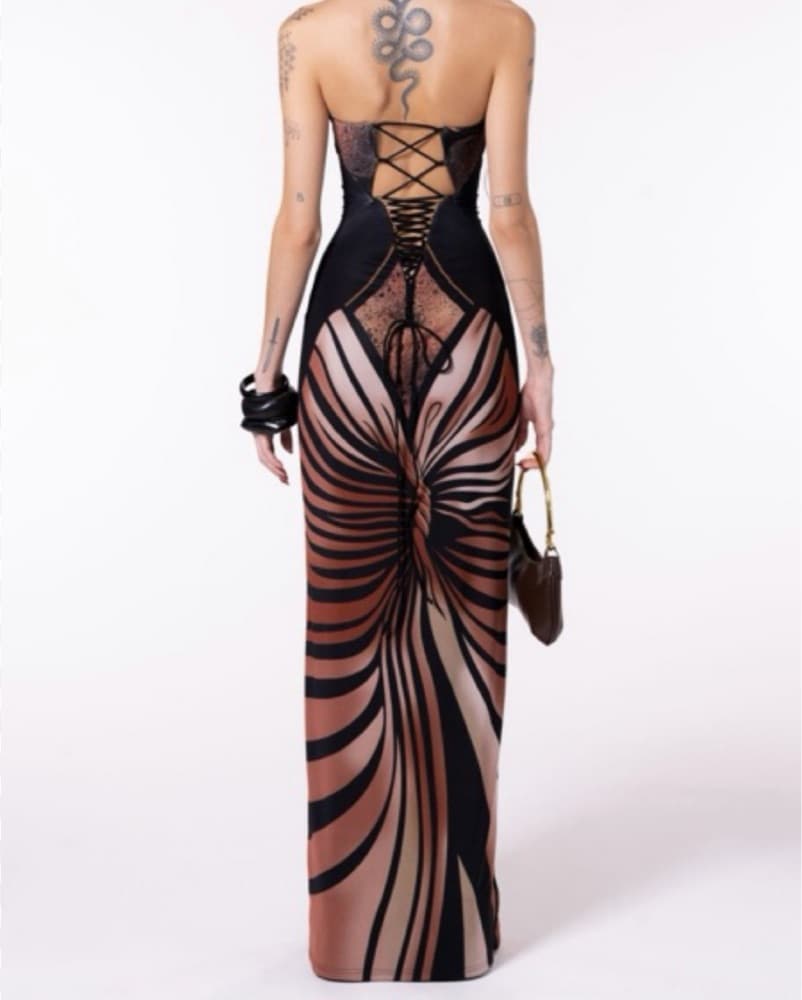 The Kript Nayara Slit Maxi Dress Medium  - Image 4