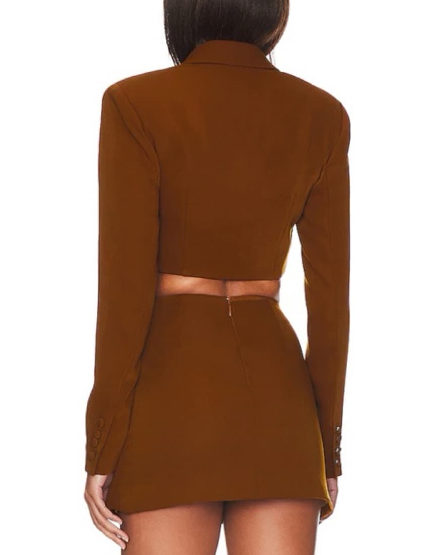 Cropped Blazer & Skirt Set - Image 4
