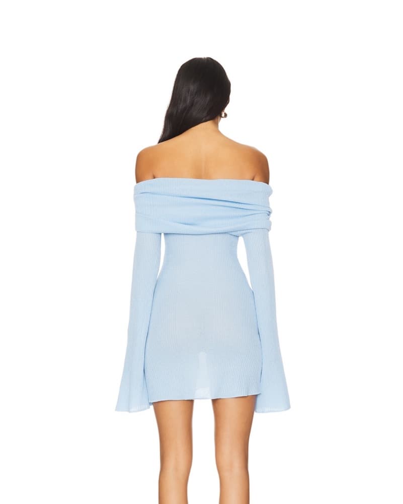SER.O.YA GALLI RIB KNIT MINI DRESS XXS - Image 3