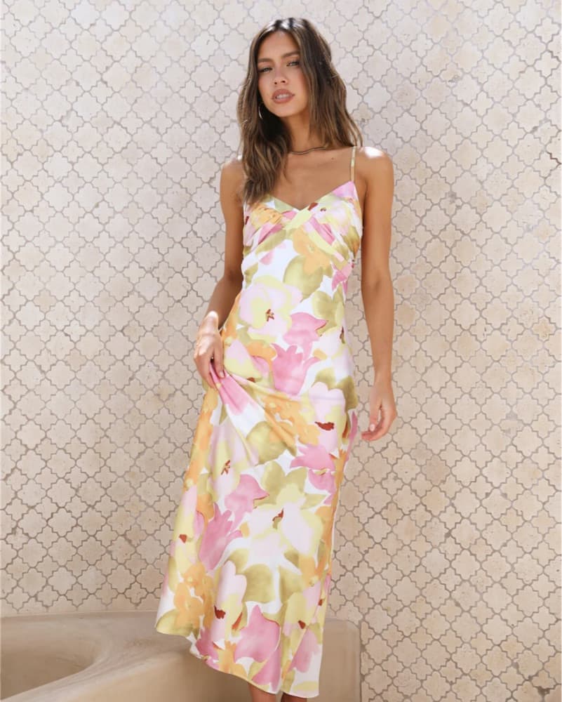 Fortunate One Floral Maxi Dress - Image 1