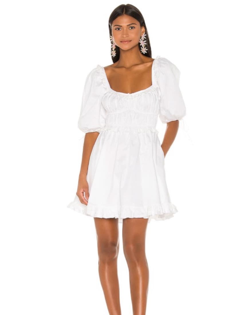 For Love & Lemons White Dress - Image 2