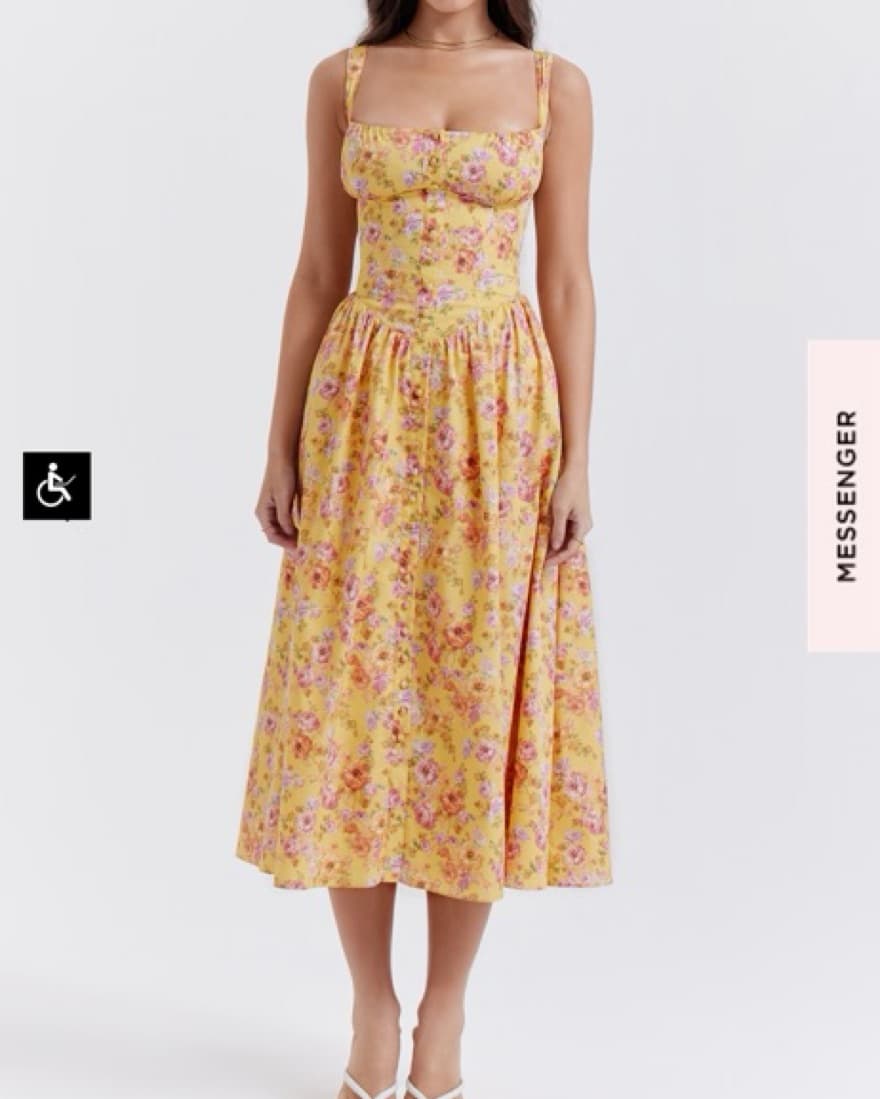 House of CB Tatiana Butter Midi Sundress - Image 2