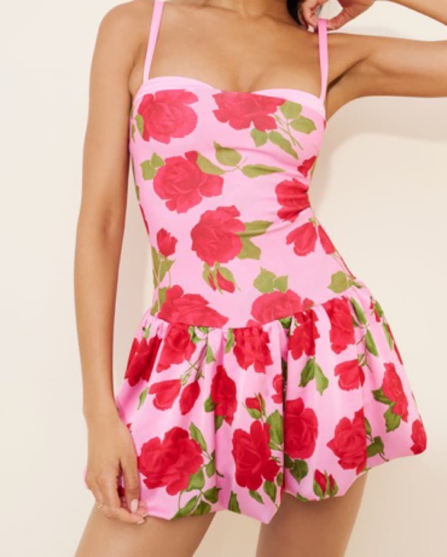 Floral Bubble Dress - Image 3