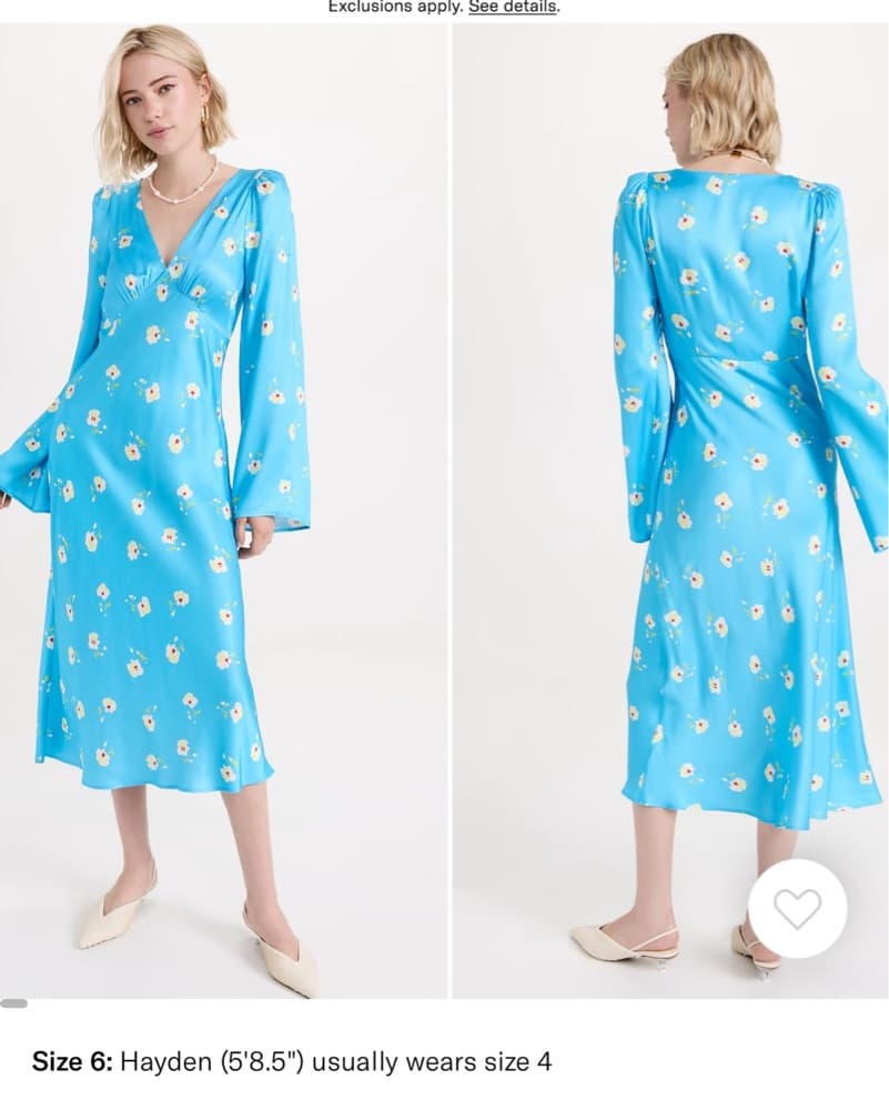 Kitri Libby Blue Pansy Print Dress - Image 1