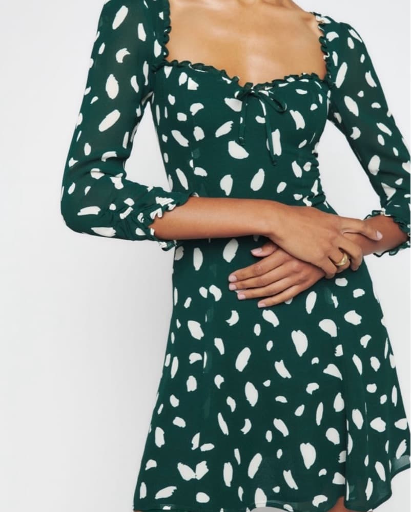 Remi Reformation Dress In Fen - Image 3