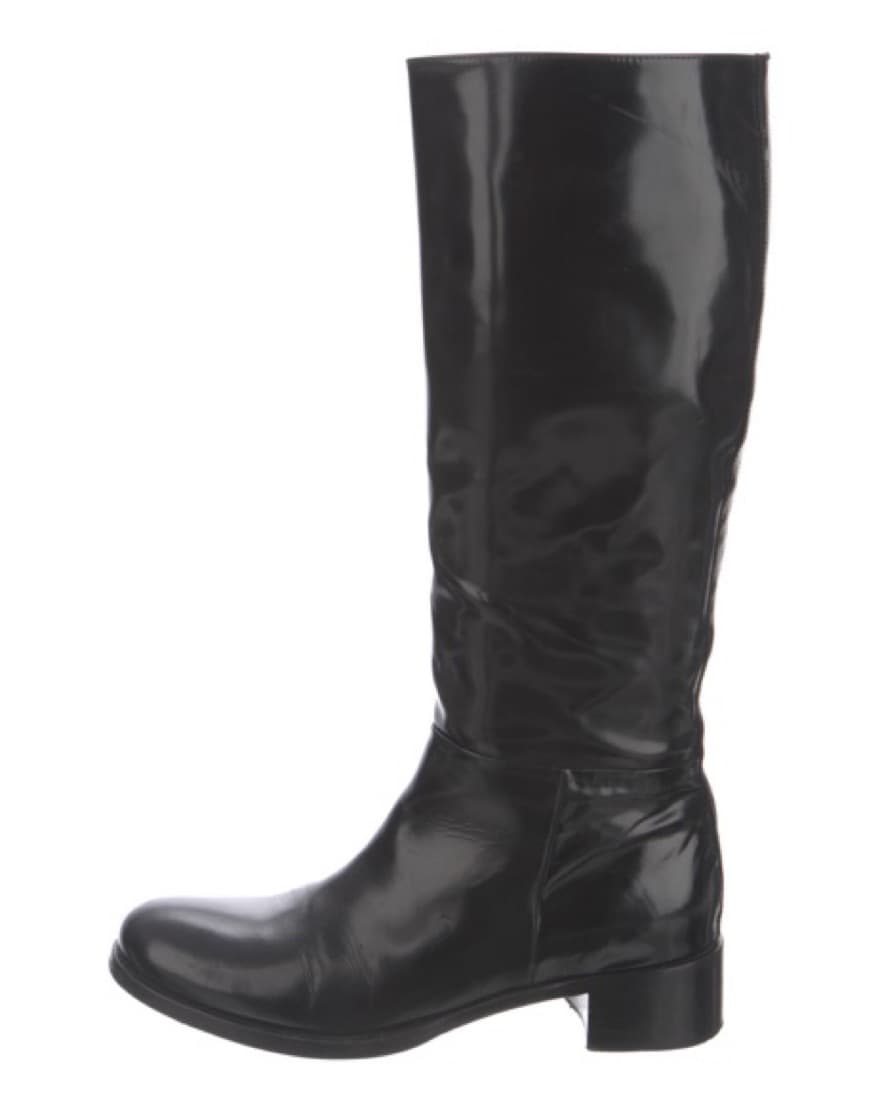 Prada Knee High Black Boots - Image 3