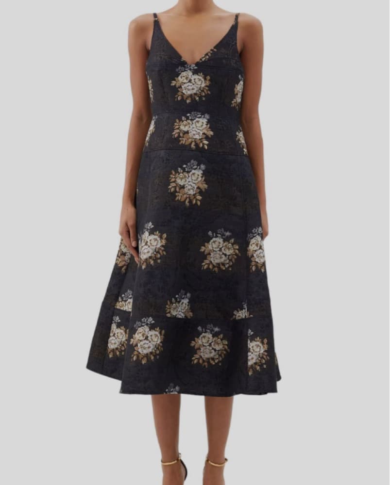 Erdem Black Doris Dress - Image 2