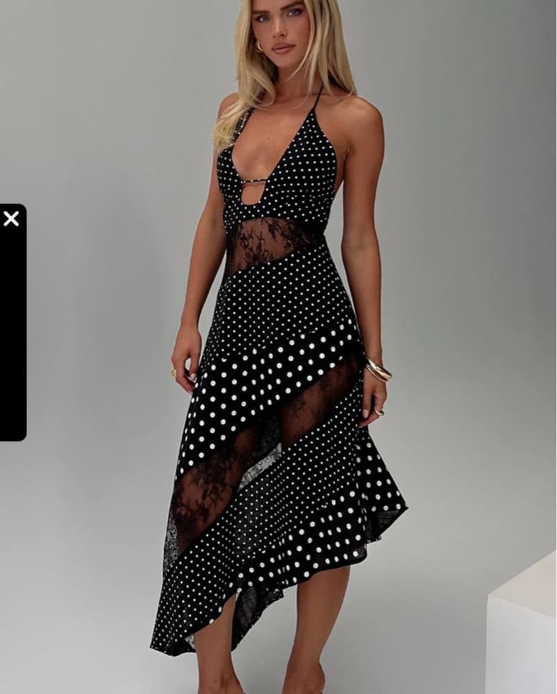 Princess polly polka dot dress - Image 1