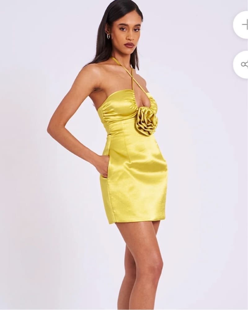 Miss Circle Marcia Gold Dress - Image 4