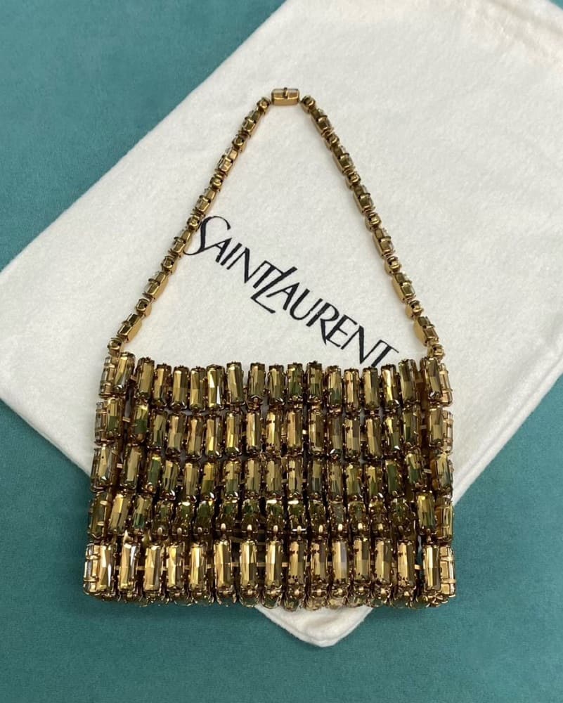 Saint Laurent Crystal Mini Bag - Image 4