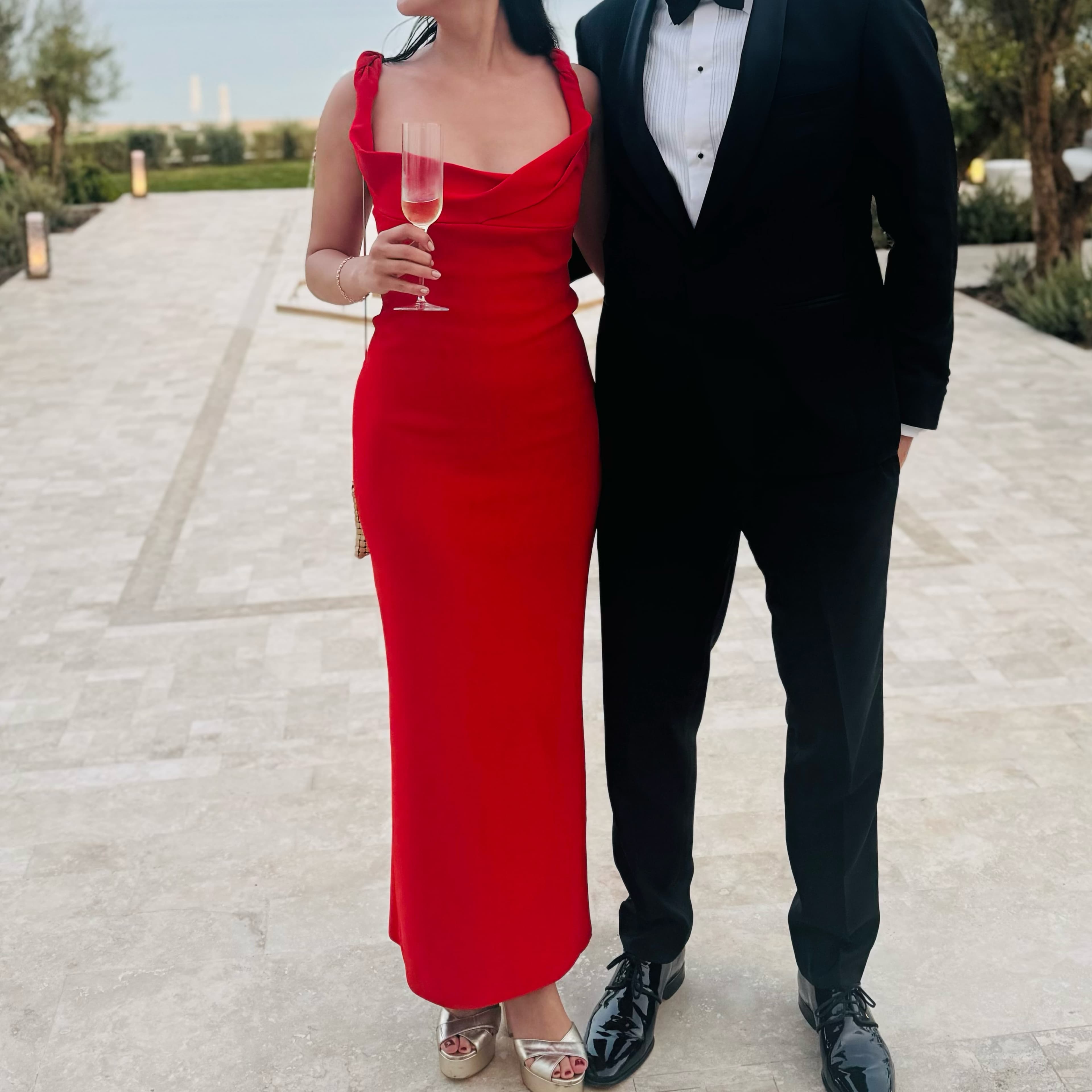 Jacquemus La Robe Stretch KnitRed Dress - Image 2