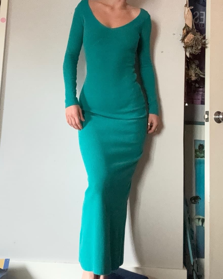 Long Sleeve Sweater Dress - Image 2